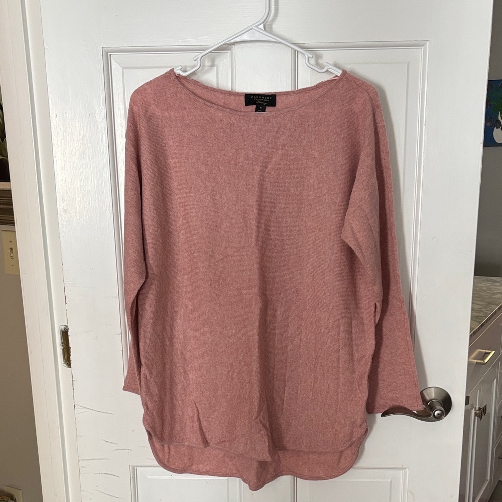 Charter Club Women's Soft Pink Crew Neck Sweater